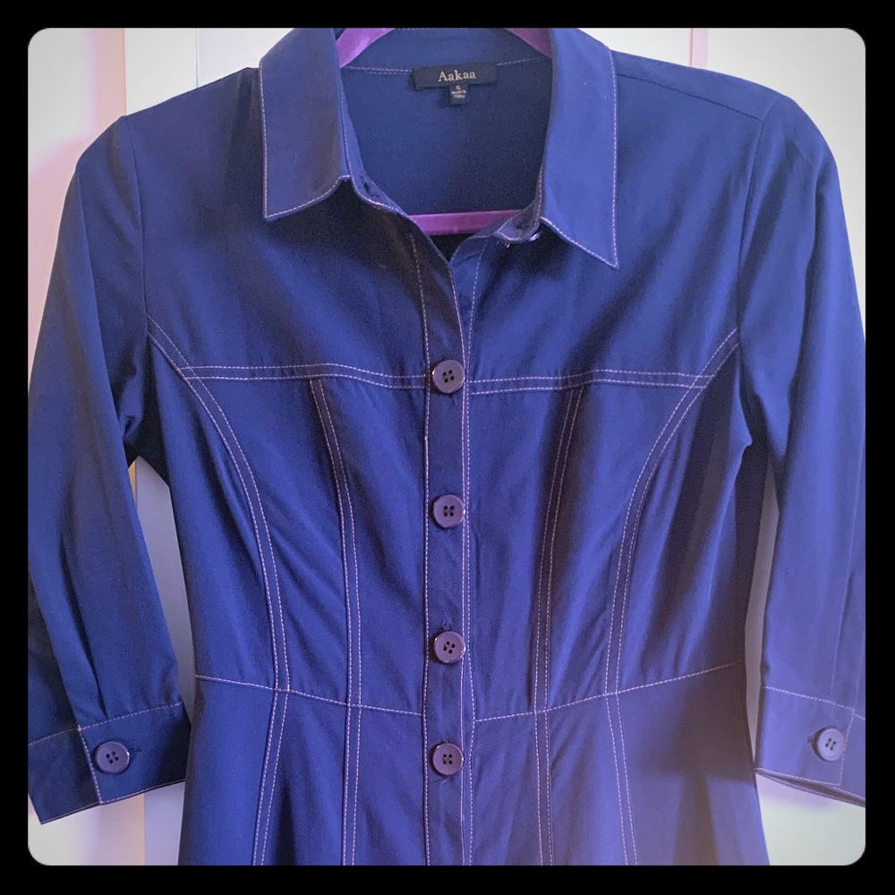 Blue bottom down dress